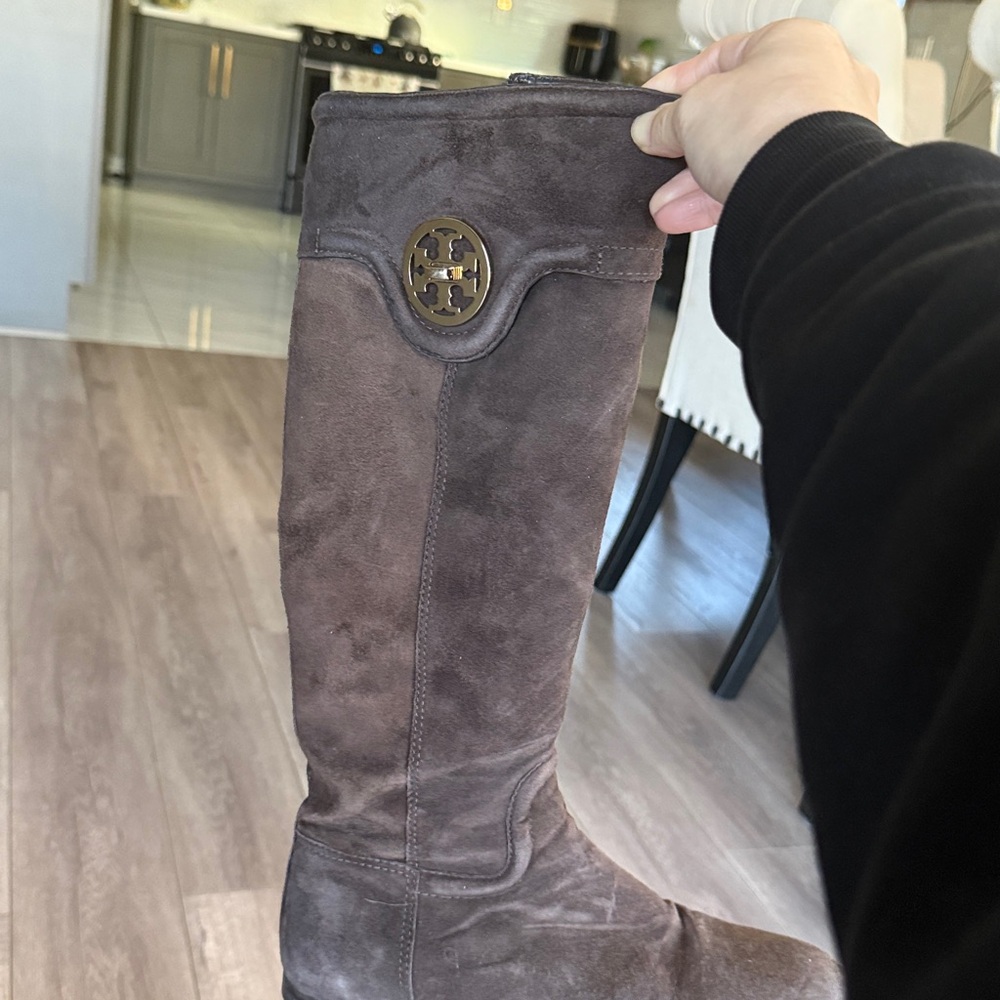 Tory Burch Softy Suede Boots - Picture 5 of 8